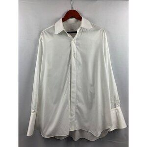 Mens White Long-Sleeve Dress Shirt By St. Regis Hotel NY